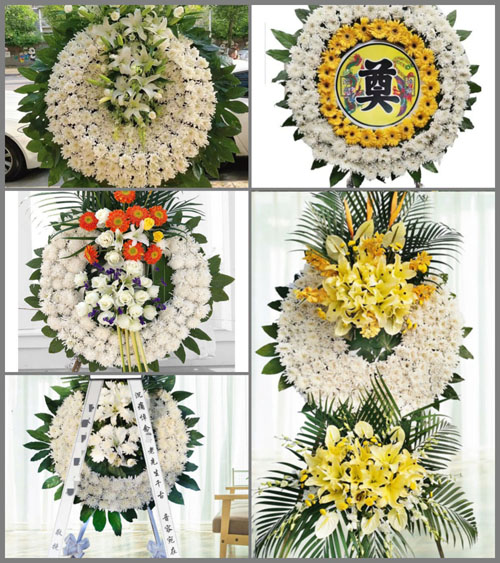 湖北襄阳市保康县寺坪镇七里扁村花圈速递